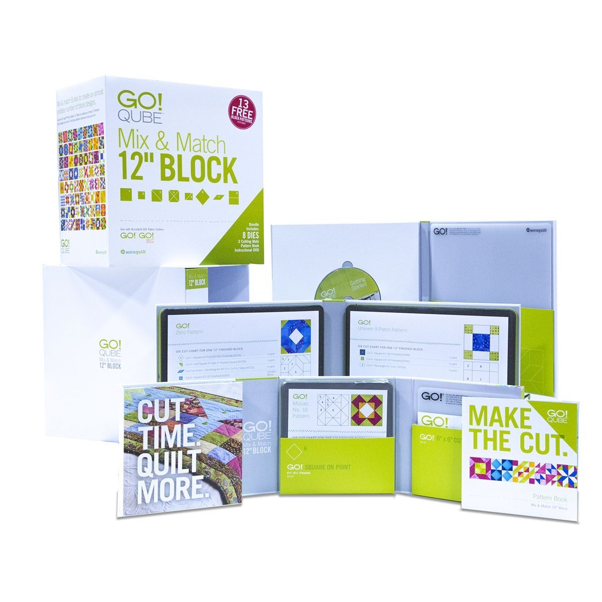 Accuquilt GO! Mix und Match Qube 12 inch (30,48 cm) Stanzformen