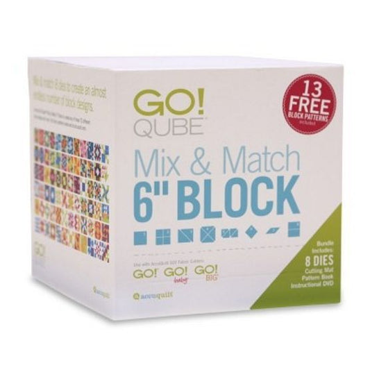Accuquilt GO! Mix und Match Qube 6 inch (15,24 cm) Stanzformen