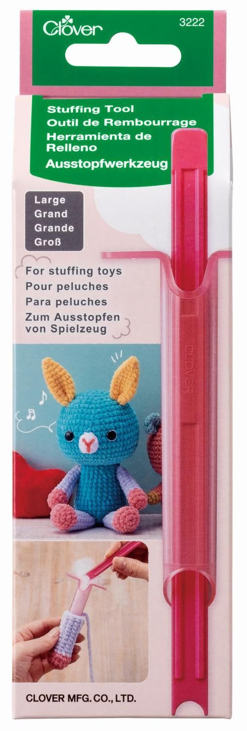 Clover Ausstopfwerkzeug - Stuffing Tool groß oder klein Neuheit Amigurumi