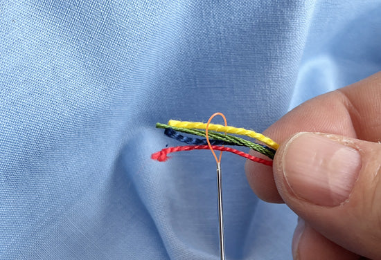 Lasso Nadel Patchwork Sticken Nähen großes Nadelöhr Schlaufe Vernähen