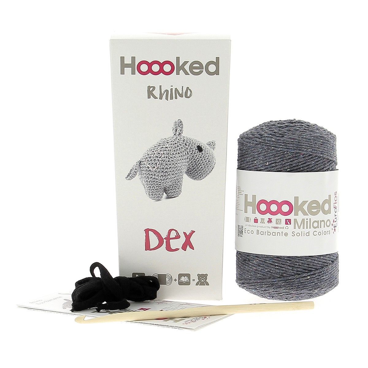 Hoooked DIY Häkelset „Dex the Rhino“ – Nashorn _ SALE