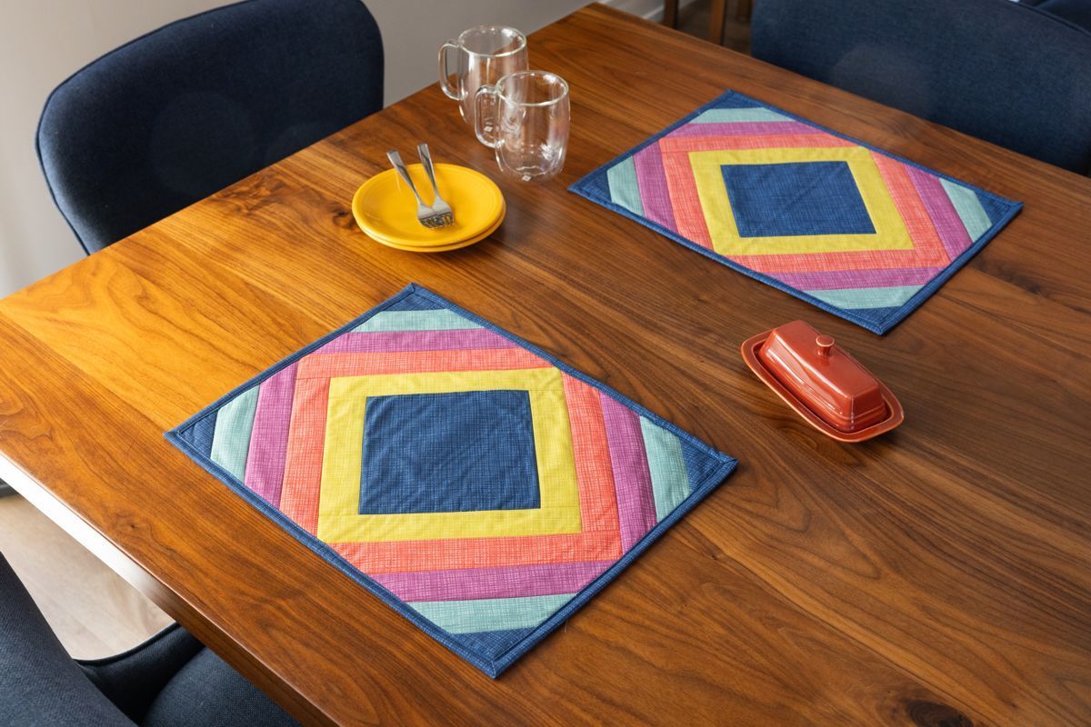June Tailor Casablanca Tischsets 6er Pack Nähset, fertige Größen ca. 48 x 38 cm