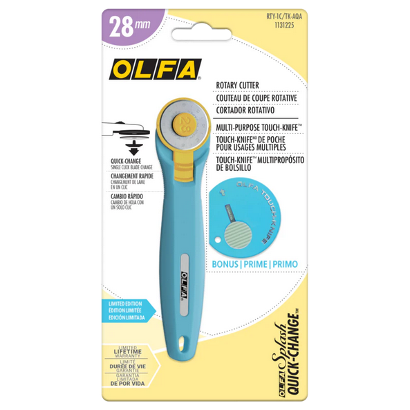 OLFA Rotary Cutter 28mm - Aqua - Rollschneider