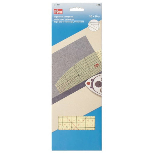 Bügellineal Prym transparent 30x10 cm Art Nr. 611 491
