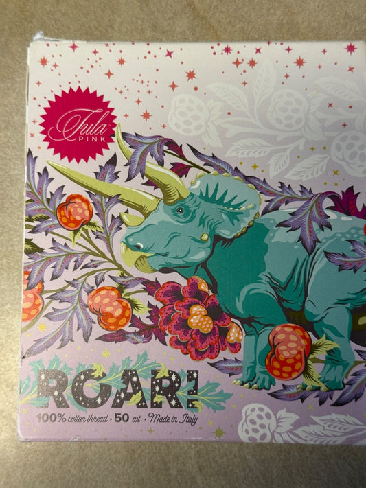 10 x 200 Meter Roar Aurifil Garn 50 WT Baumwolle 10 kleine Spulen von Tula Pink