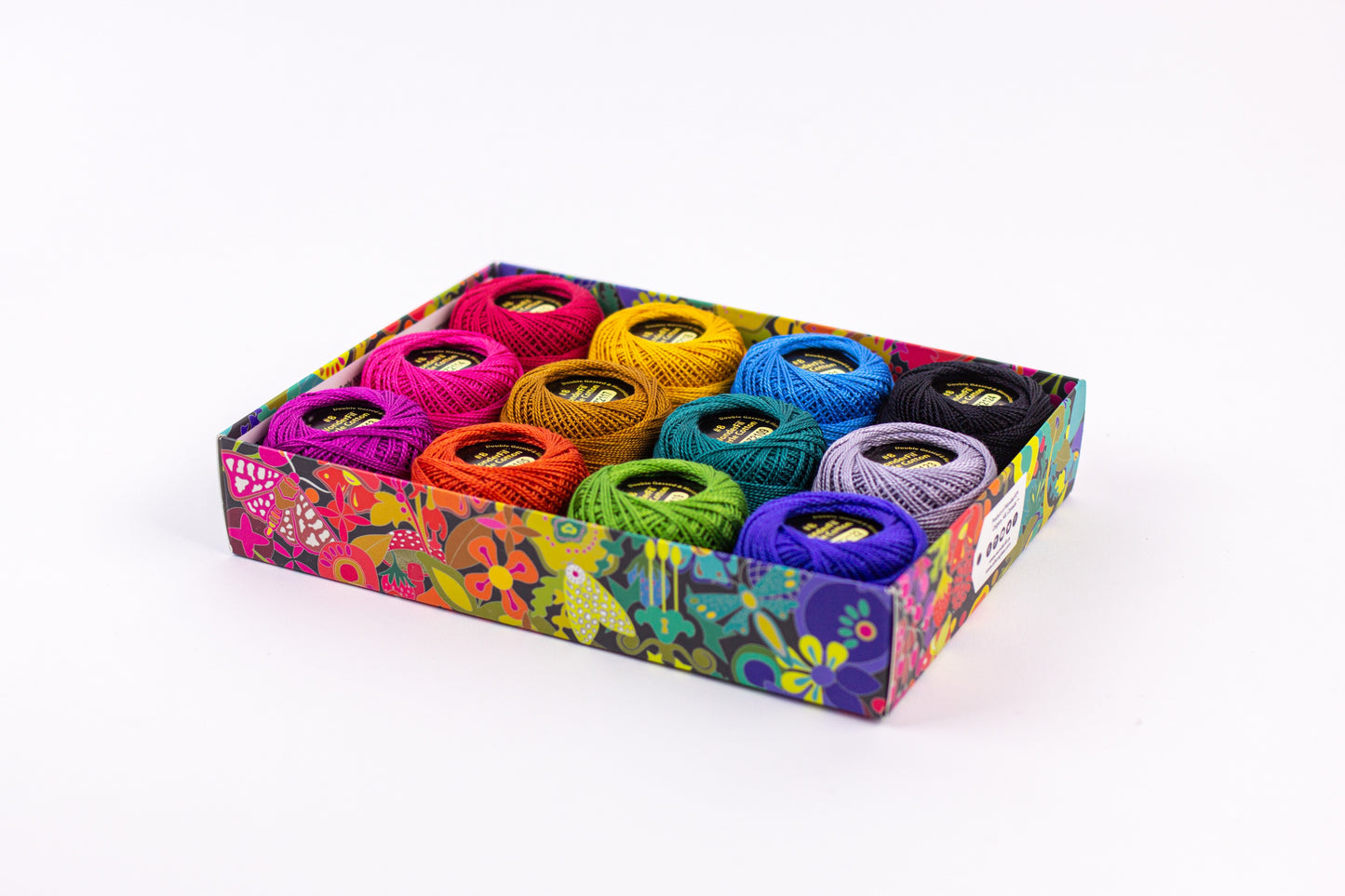 Wonderfil Eleganzia 8 wt Stickgarn Sashiko 12er Pack verschiedene Ausführungen