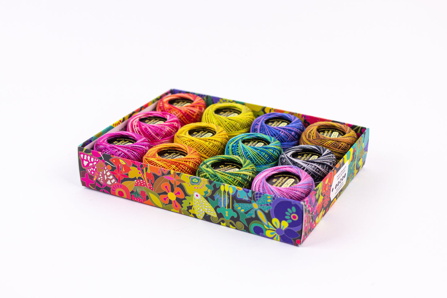 Wonderfil Eleganzia 8 wt Stickgarn Sashiko 12er Pack verschiedene Ausführungen